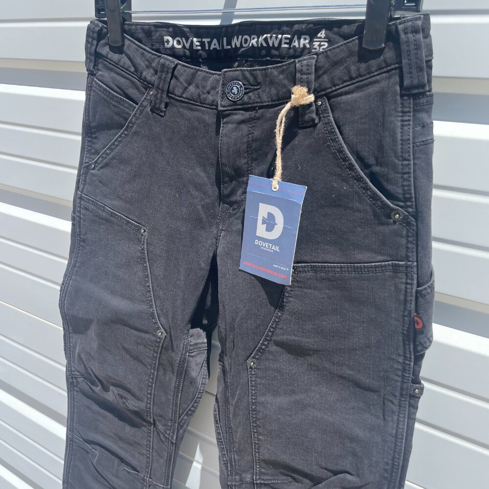 Dovetail Women's Britt Utility Insulated Denim Pant NWT - Picture 3 of 5